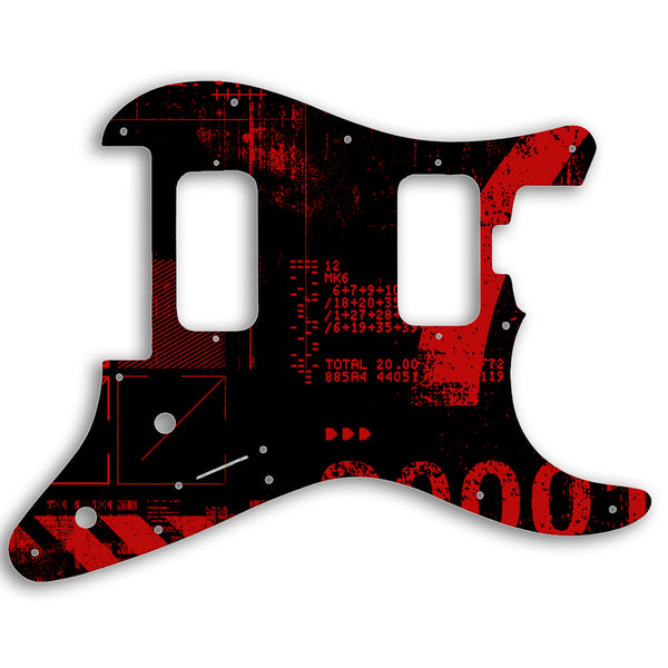 Charvel 2010-PRESENT MADE IN MEXICO PRO-MOD SO-CAL STYLE 1 HH FR Custom Pickguard Scratchplate ABSTRACT Design