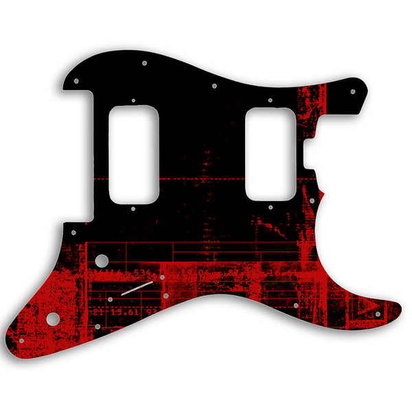 Charvel 2010-PRESENT MADE IN MEXICO PRO-MOD SO-CAL STYLE 1 HH FR Custom Pickguard Scratchplate ABSTRACT Design