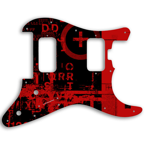 Charvel 2010-PRESENT MADE IN MEXICO PRO-MOD SO-CAL STYLE 1 HH FR Custom Pickguard Scratchplate ABSTRACT Design