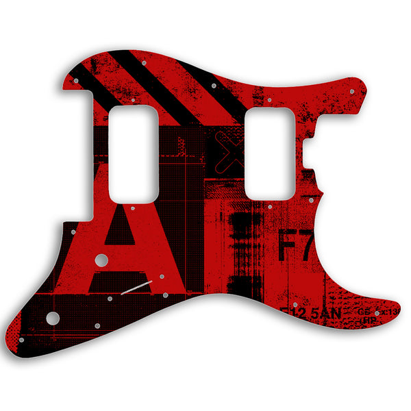 Charvel 2010-PRESENT MADE IN MEXICO PRO-MOD SO-CAL STYLE 1 HH FR Custom Pickguard Scratchplate ABSTRACT Design