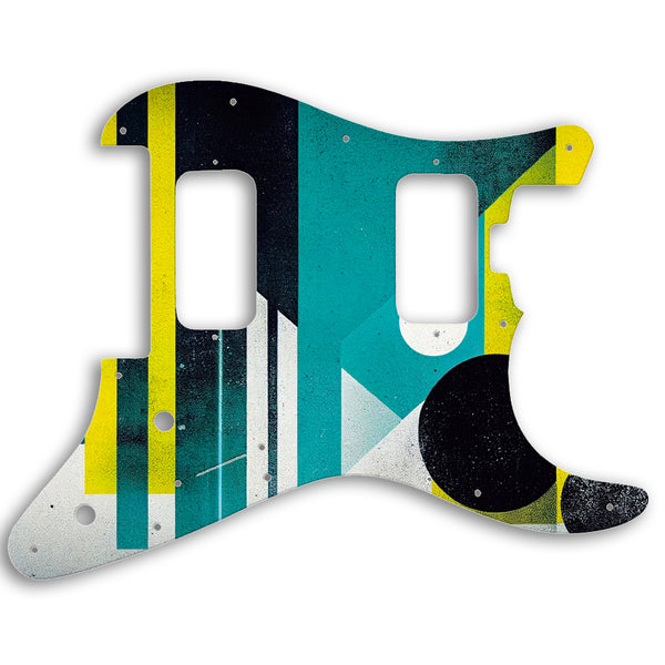 Charvel 2010-PRESENT MADE IN MEXICO PRO-MOD SO-CAL STYLE 1 HH FR Custom Pickguard Scratchplate ABSTRACT Design