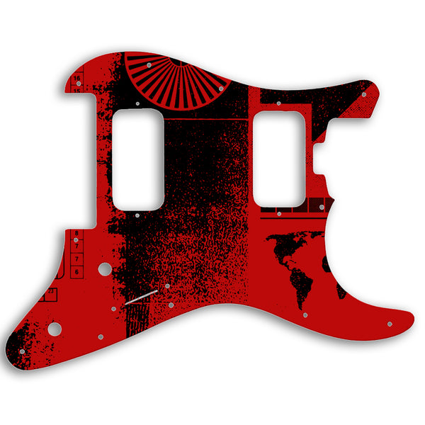 Charvel 2010-PRESENT MADE IN MEXICO PRO-MOD SO-CAL STYLE 1 HH FR Custom Pickguard Scratchplate ABSTRACT Design