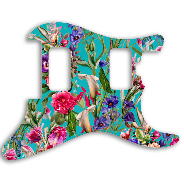 Charvel 2010-PRESENT MADE IN MEXICO PRO-MOD SO-CAL STYLE 1 HH FR Custom Pickguard Scratchplate FLOWERS Design