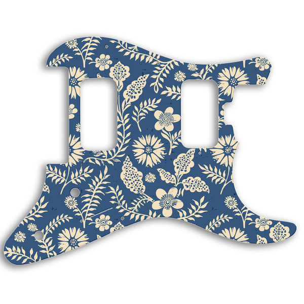 Charvel 2010-PRESENT MADE IN MEXICO PRO-MOD SO-CAL STYLE 1 HH FR Custom Pickguard Scratchplate INDIAN_FLORAL Design