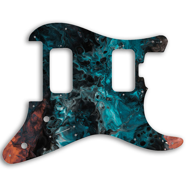 Charvel 2010-PRESENT MADE IN MEXICO PRO-MOD SO-CAL STYLE 1 HH FR Custom Pickguard Scratchplate SWIRL Design