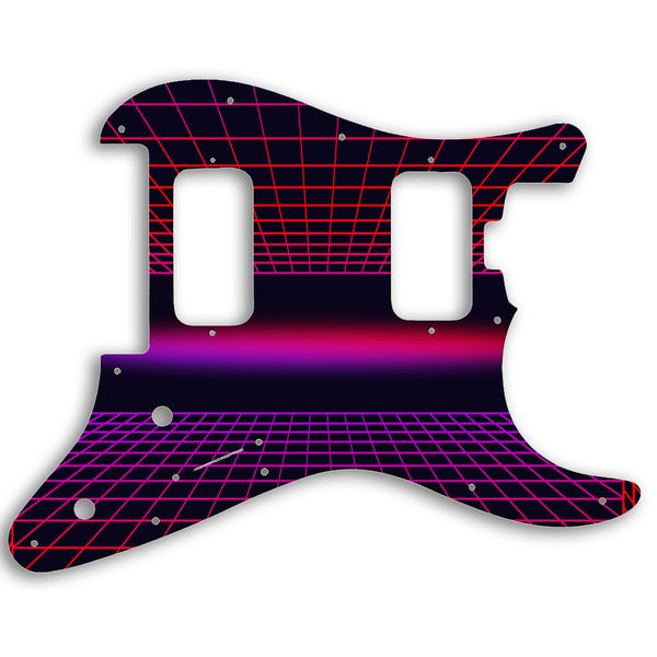 Charvel 2010-PRESENT MADE IN MEXICO PRO-MOD SO-CAL STYLE 1 HH FR Custom Pickguard Scratchplate TRON Design