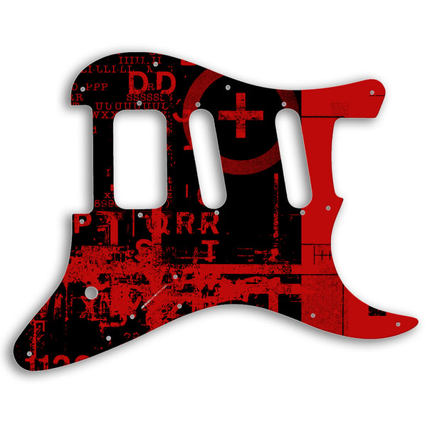 Charvel 2014-PRESENT SO-CAL JAKE E LEE USA SIGNATURE Custom Pickguard Scratchplate ABSTRACT Design