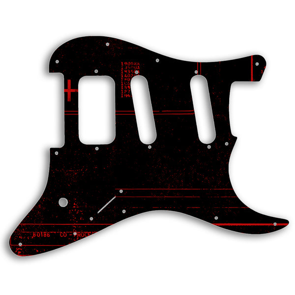 Charvel 2014-PRESENT SO-CAL JAKE E LEE USA SIGNATURE Custom Pickguard Scratchplate ABSTRACT Design