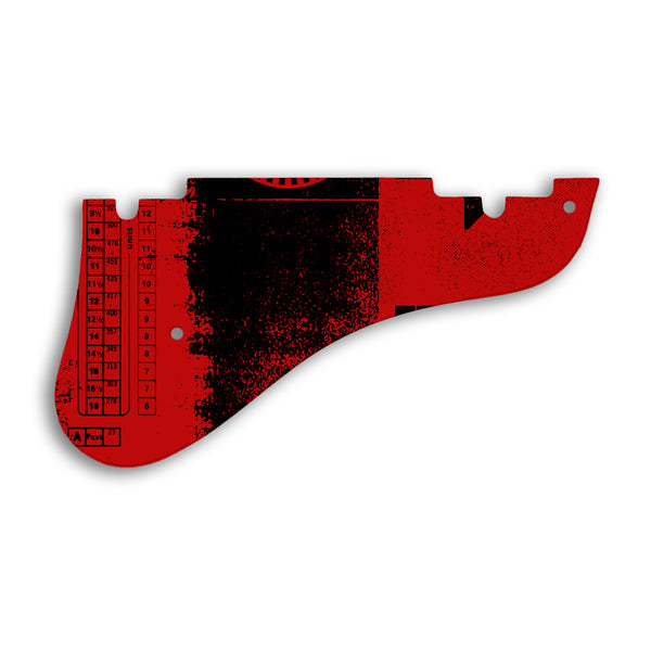 Epiphone EMPEROR SWINGSTER Custom Pickguard Scratchplate ABSTRACT Design