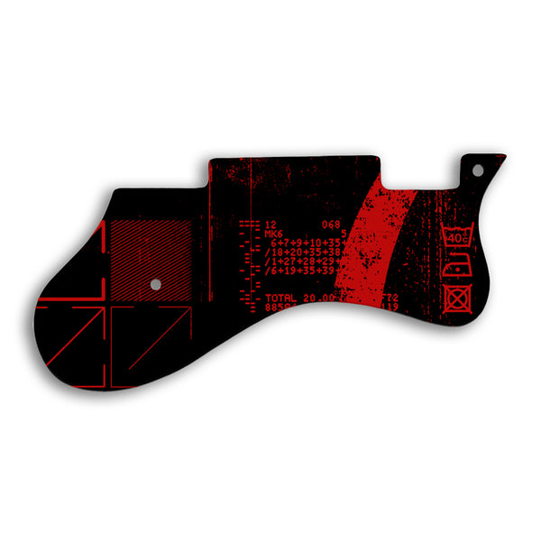 Epiphone Riviera Custom Pickguard Scratchplate ABSTRACT Design