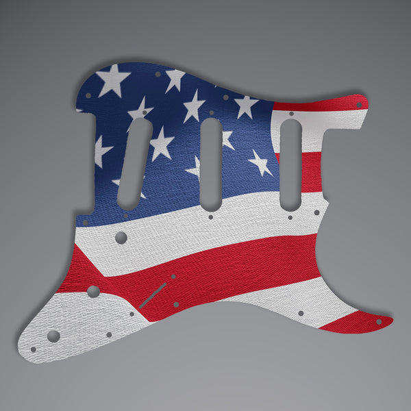 Fender Fender Stratocaster SSS pickguard 3 Ply(W/B/W) for USA/Mexican Custom Pickguard Scratchplate Flag Design