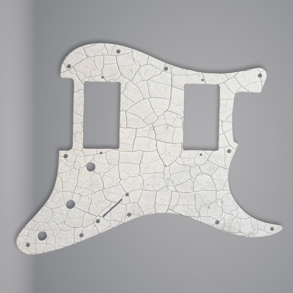 Fender Fender Stratocaster Pickguard HH 3 Ply (W/B/W) 11 mounting hole Custom Pickguard Scratchplate CRACKED Design