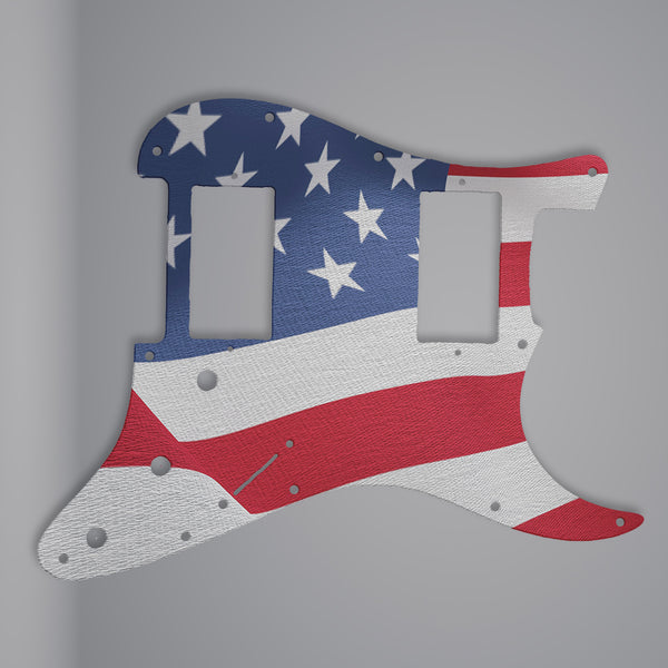 Fender Fender Stratocaster Pickguard HH 3 Ply (W/B/W) 11 mounting hole Custom Pickguard Scratchplate Flag Design