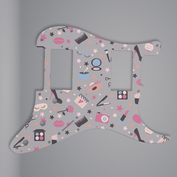 Fender Fender Stratocaster Pickguard HH 3 Ply (W/B/W) 11 mounting hole Custom Pickguard Scratchplate GIRLY Design