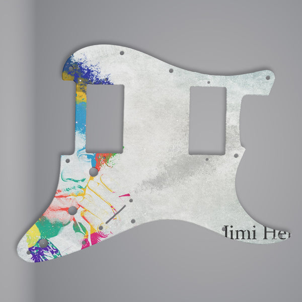 Fender Fender Stratocaster Pickguard HH 3 Ply (W/B/W) 11 mounting hole Custom Pickguard Scratchplate Jimi Design