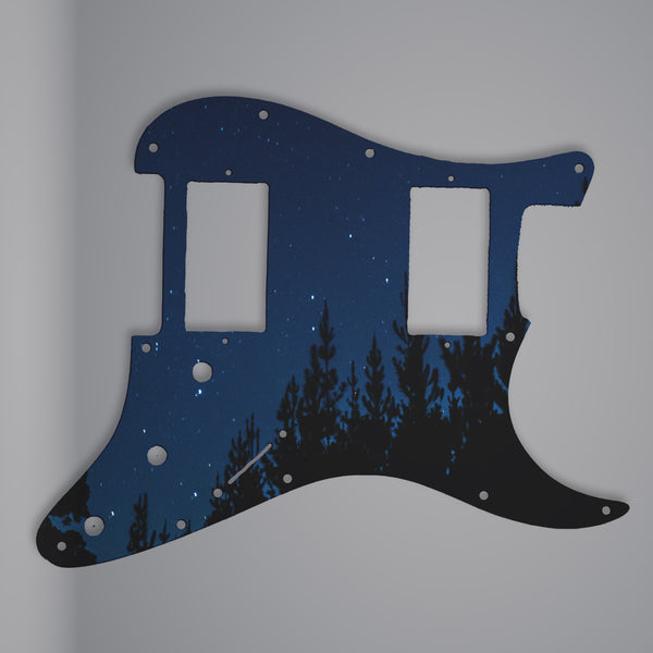 Fender Fender Stratocaster Pickguard HH 3 Ply (W/B/W) 11 mounting hole Custom Pickguard Scratchplate NIGHT Design