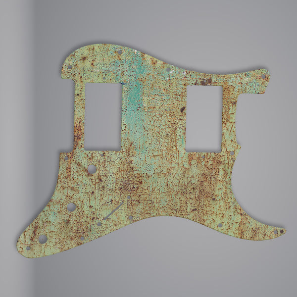 Fender Fender Stratocaster Pickguard HH 3 Ply (W/B/W) 11 mounting hole Custom Pickguard Scratchplate Rust Design