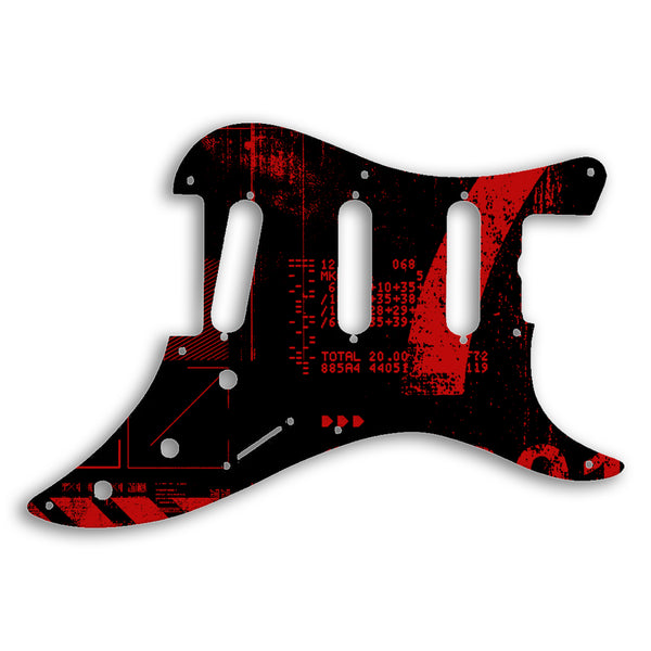 Fender 1983 Bullet Deluxe S3 Custom Pickguard Scratchplate ABSTRACT Design