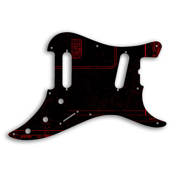 Fender 1981 to 1983 Original Bullet Custom Pickguard Scratchplate ABSTRACT Design