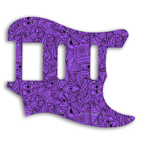 Fender 2019 Alternate Reality Sixty-Six Custom Pickguard Scratchplate Abstract Design