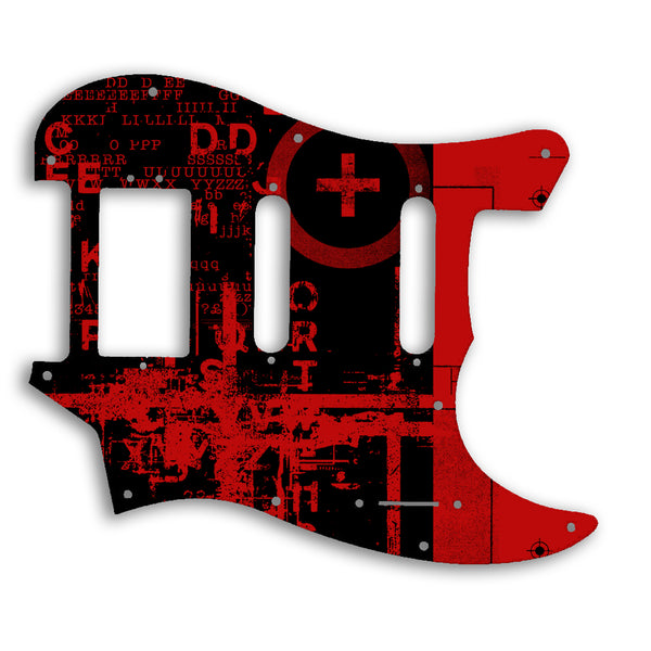 Fender 2019 Alternate Reality Sixty-Six Custom Pickguard Scratchplate ABSTRACT Design