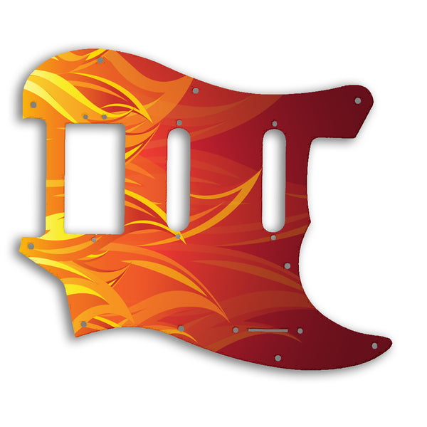 Fender 2019 Alternate Reality Sixty-Six Custom Pickguard Scratchplate Fire Design