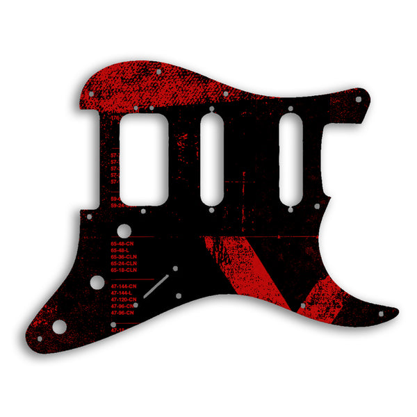 Fender 2019 American Ultra Stratocaster Custom Pickguard Scratchplate ABSTRACT Design