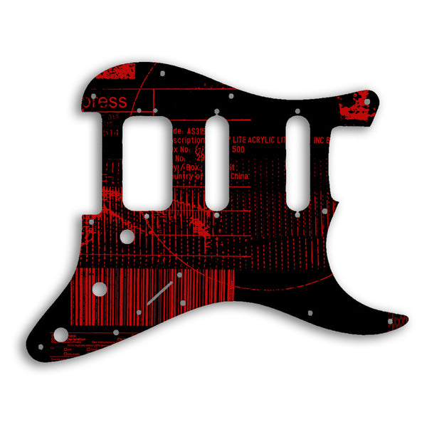 Fender 2019 American Ultra Stratocaster Custom Pickguard Scratchplate ABSTRACT Design