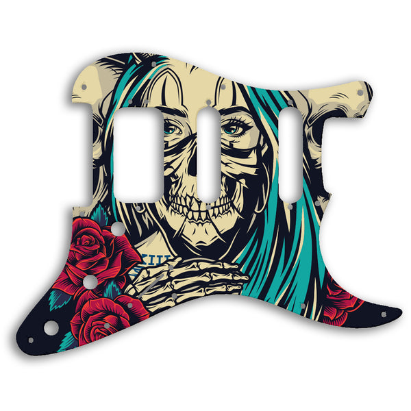 Fender 2019 American Ultra Stratocaster Custom Pickguard Scratchplate Skull Design