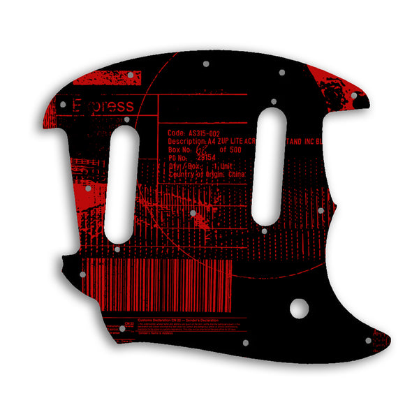 Fender 2017-Present Classic Style Mustang Custom Pickguard Scratchplate ABSTRACT Design