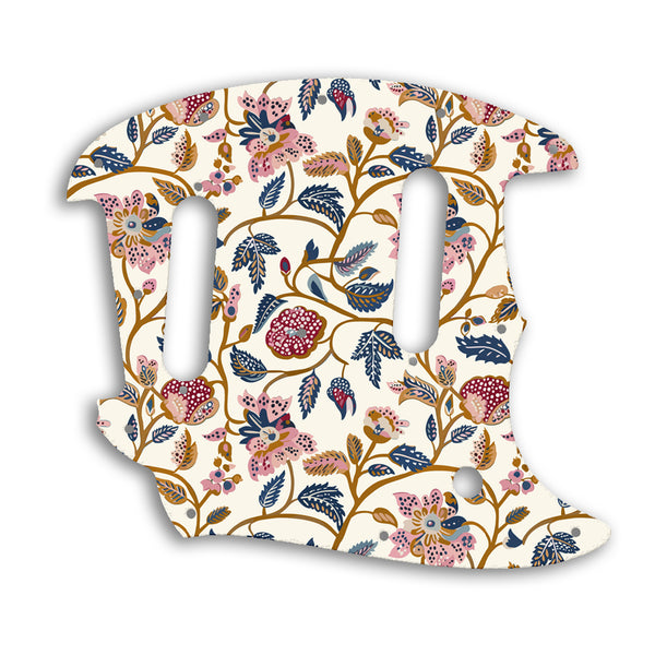 Fender 2017-Present Classic Style Mustang Custom Pickguard Scratchplate INDIAN_FLORAL Design