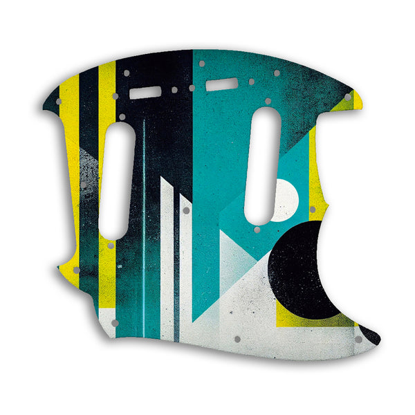 Fender 2019 Made in Mexico Vintera 60'S Mustang Custom Pickguard Scratchplate ABSTRACT Design