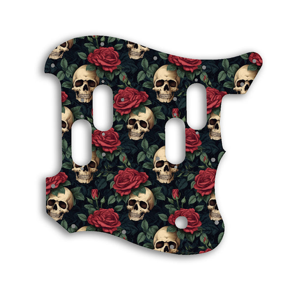 Fender 2019 To Present Made in Mexico Alternate Reality Electric XII Custom Pickguard Scratchplate SKULL Design