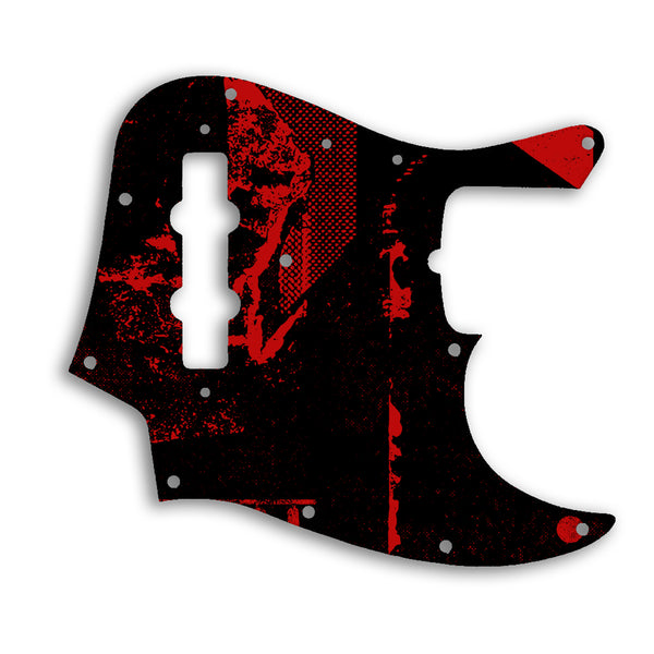 Fender 50th Anniversary Jazz Bass Custom Pickguard Scratchplate ABSTRACT Design