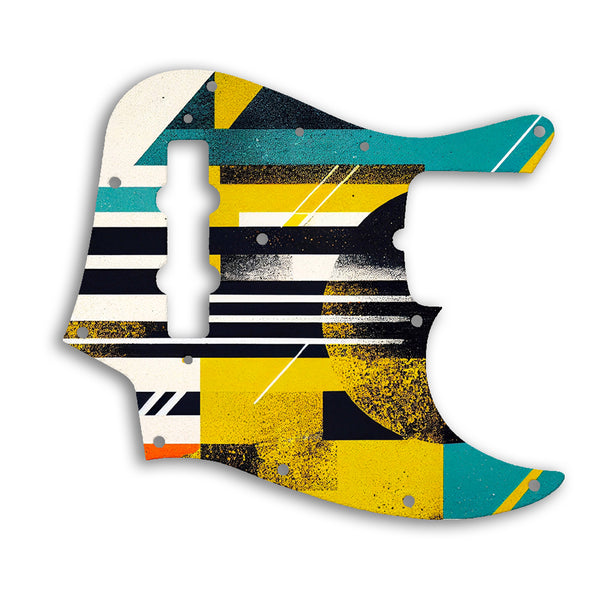 Fender 50th Anniversary Jazz Bass Custom Pickguard Scratchplate ABSTRACT Design