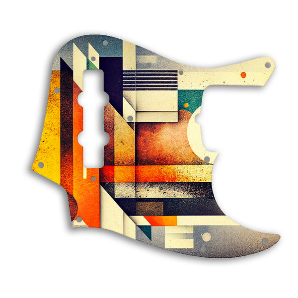 Fender 50th Anniversary Jazz Bass Custom Pickguard Scratchplate ABSTRACT Design