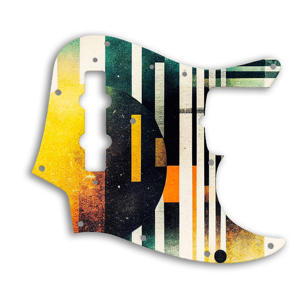 Fender 50th Anniversary Jazz Bass Custom Pickguard Scratchplate ABSTRACT Design