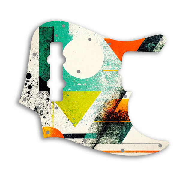 Fender 50th Anniversary Jazz Bass Custom Pickguard Scratchplate ABSTRACT Design