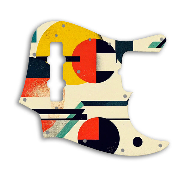 Fender 50th Anniversary Jazz Bass Custom Pickguard Scratchplate ABSTRACT Design