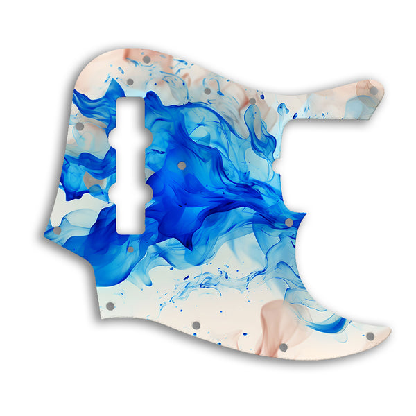 Fender 50th Anniversary Jazz Bass Custom Pickguard Scratchplate Fire Design