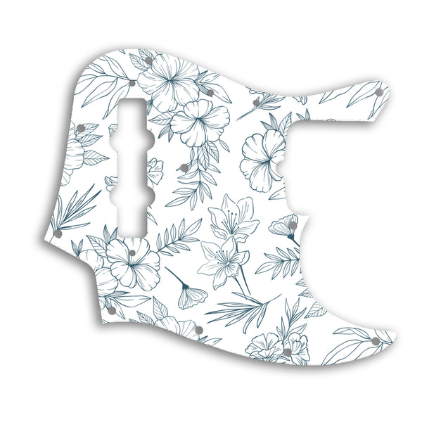 Fender 50th Anniversary Jazz Bass Custom Pickguard Scratchplate Floral Design