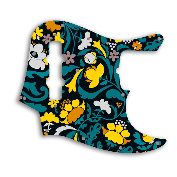 Fender 50th Anniversary Jazz Bass Custom Pickguard Scratchplate Folk Design