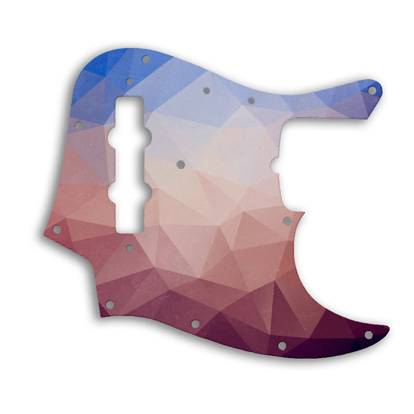 Fender 50th Anniversary Jazz Bass Custom Pickguard Scratchplate POLYGON Design