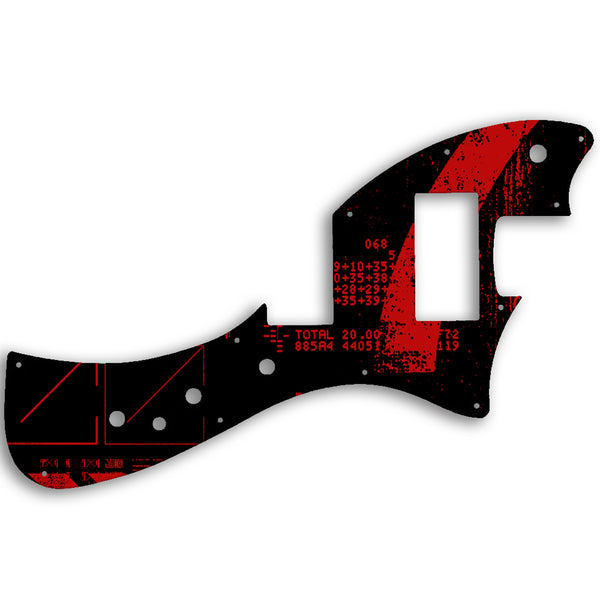 Fender Alternate Reality Meteora HH Custom Pickguard Scratchplate ABSTRACT Design