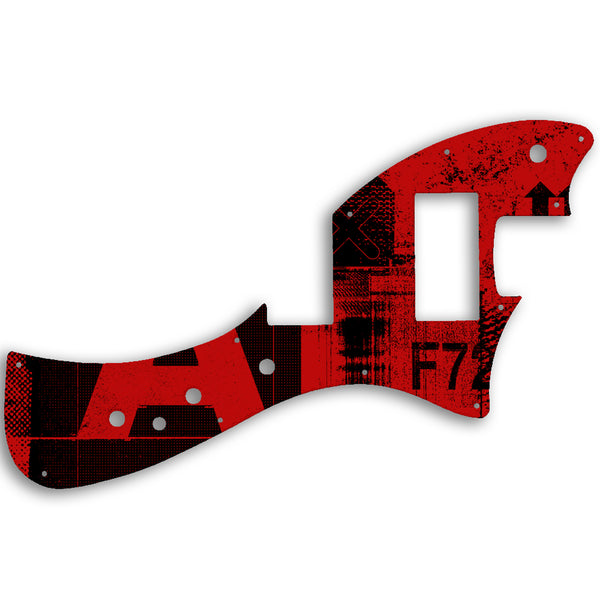 Fender Alternate Reality Meteora HH Custom Pickguard Scratchplate ABSTRACT Design