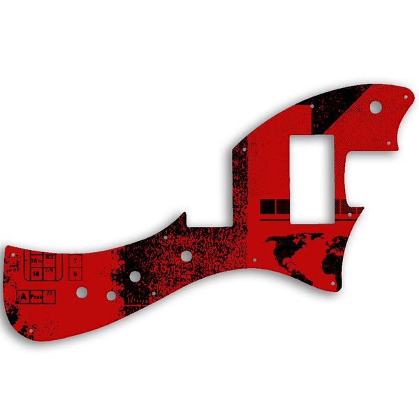 Fender Alternate Reality Meteora HH Custom Pickguard Scratchplate ABSTRACT Design