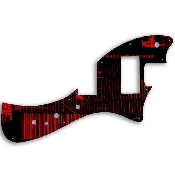 Fender Alternate Reality Meteora HH Custom Pickguard Scratchplate ABSTRACT Design