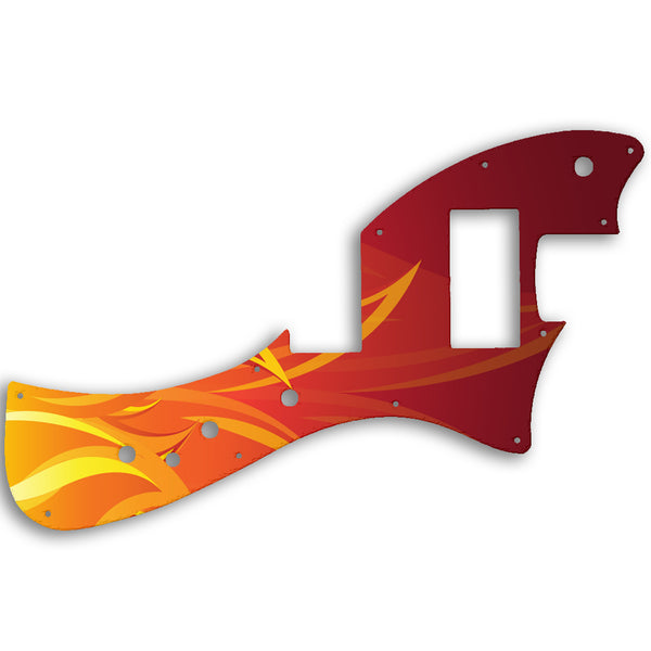 Fender Alternate Reality Meteora HH Custom Pickguard Scratchplate Fire Design