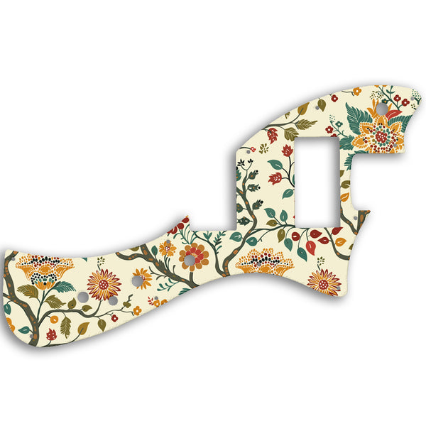 Fender Alternate Reality Meteora HH Custom Pickguard Scratchplate INDIAN_FLORAL Design