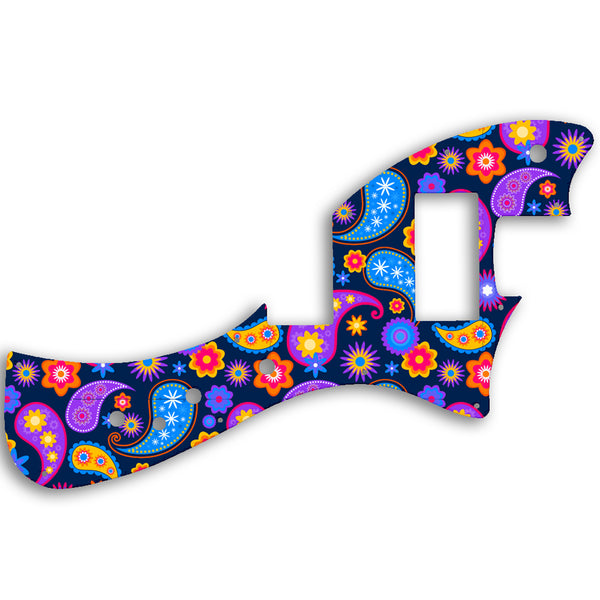 Fender Alternate Reality Meteora HH Custom Pickguard Scratchplate Paisley Design